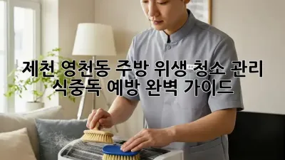 제천 영천동 주방 위생 청소 관리: 식중독 예방 완벽 가이드
