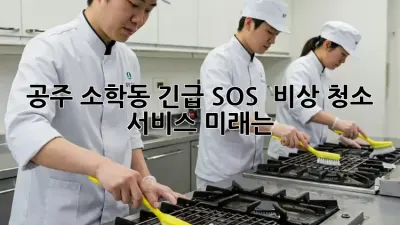 공주 소학동 긴급 SOS! 🚨 비상 청소 서비스, 미래는? 🚀
